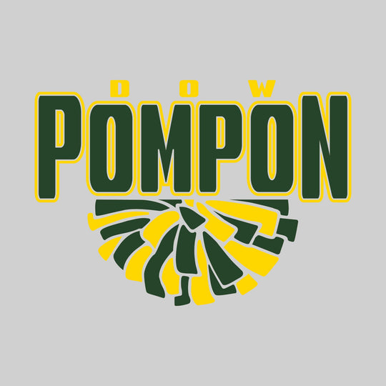 Midland Dow Chargers - Poms - Dow Pompon with Half Pom