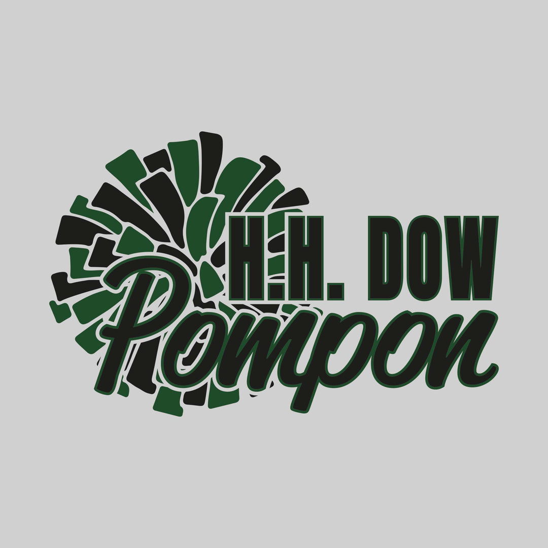 Midland Dow Chargers - Poms - H H Dow Pompon with Big Pom