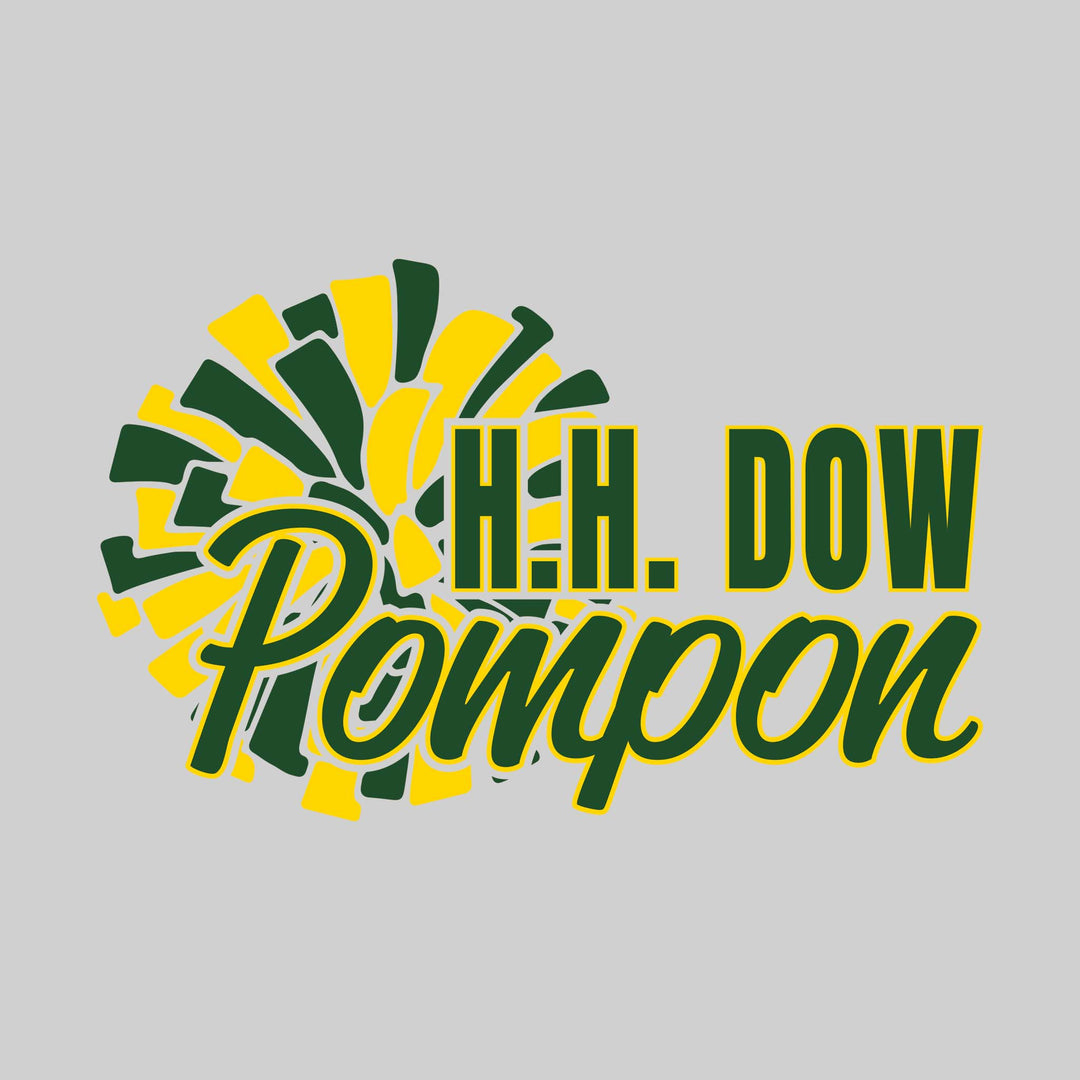 Midland Dow Chargers - Poms - H H Dow Pompon with Big Pom