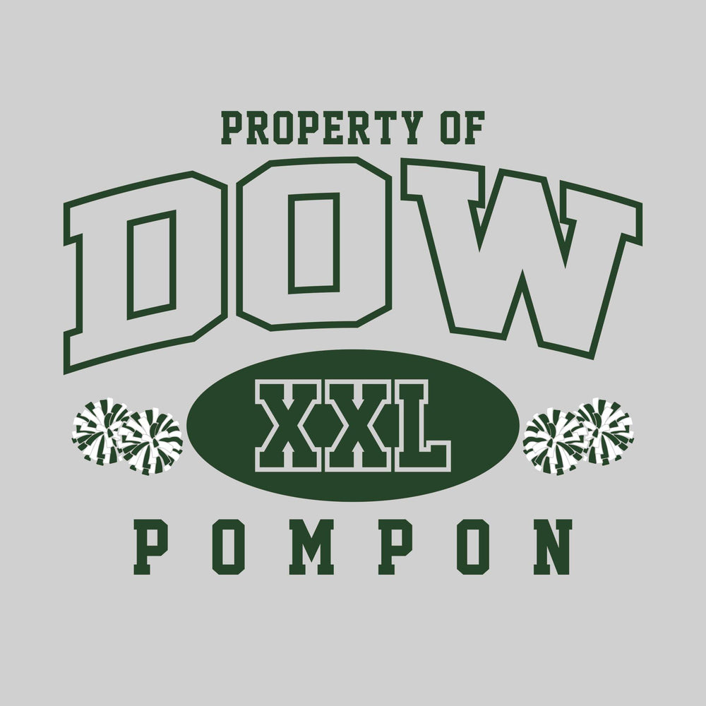 Midland Dow Chargers - Poms - Property of Dow Pompon - XXL with Poms