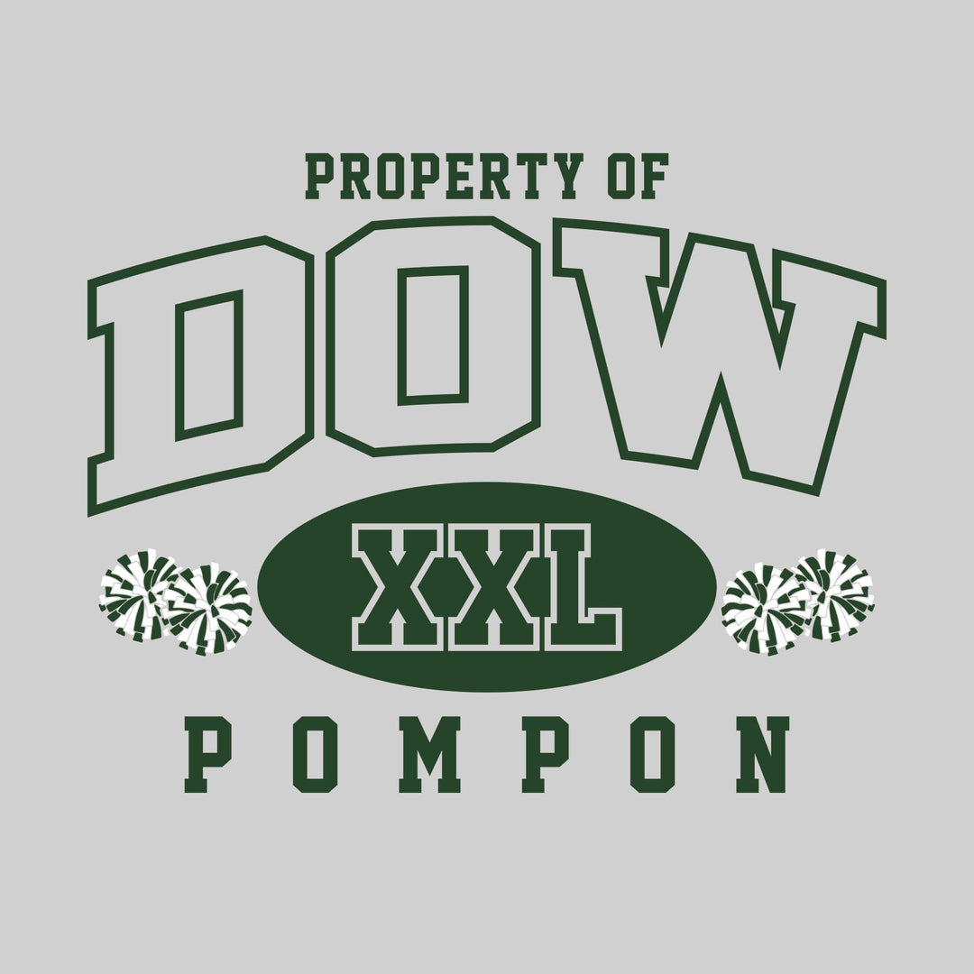 Midland Dow Chargers - Poms - Property of Dow Pompon - XXL with Poms