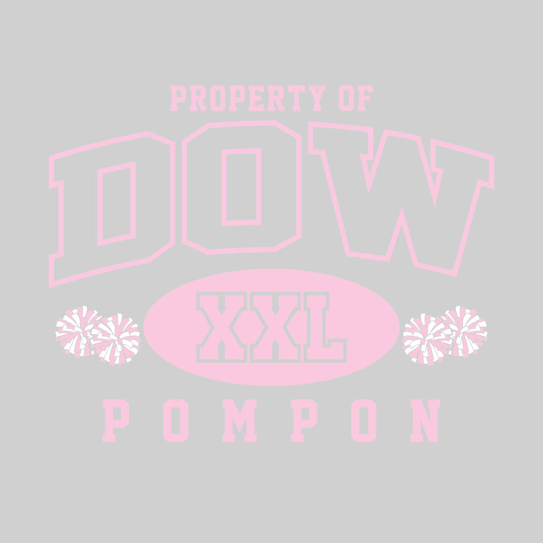 Midland Dow Chargers - Poms - Property of Dow Pompon - XXL with Poms
