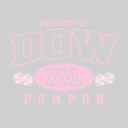 Midland Dow Chargers - Poms - Property of Dow Pompon - XXL with Poms