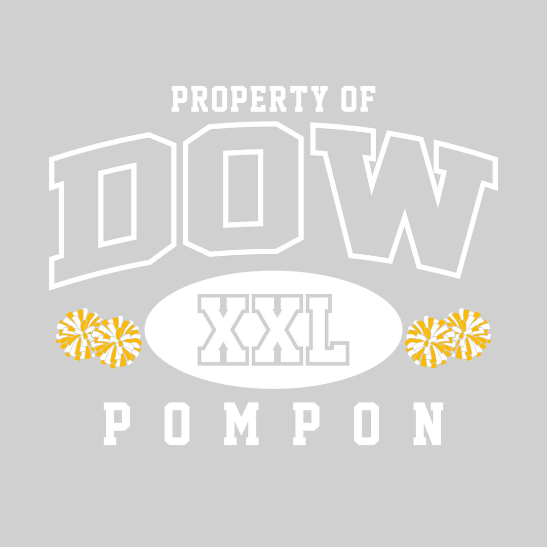 Midland Dow Chargers - Poms - Property of Dow Pompon - XXL with Poms