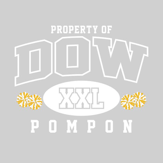 Midland Dow Chargers - Poms - Property of Dow Pompon - XXL with Poms