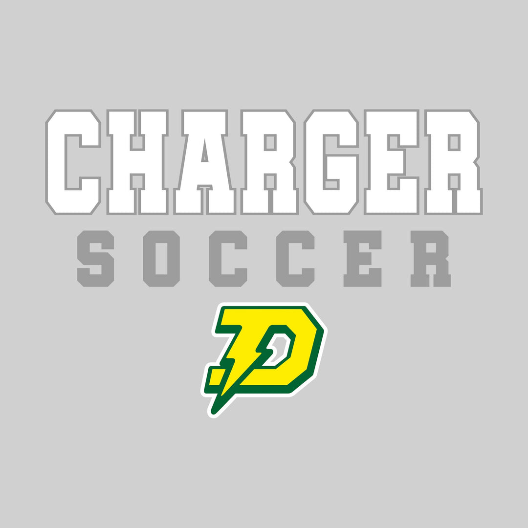 Midland Dow Chargers - Soccer - Outlined Chargers with Mascot