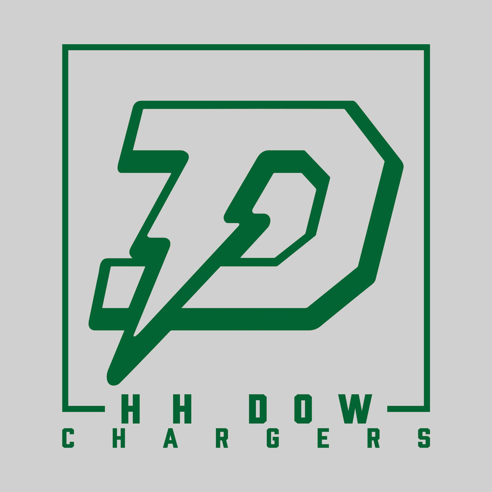 Midland Dow Chargers - Spirit Wear - Boxed Mascot with School Name