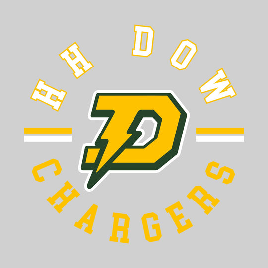 Midland Dow Chargers - Spirit Wear - Circular Text with Mascot