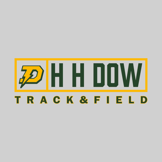 Midland Dow Chargers - Track &amp; Field - Framed Mascot &amp; School Name