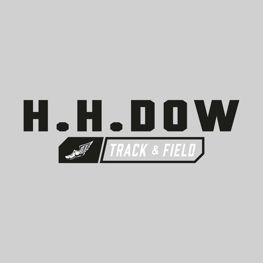 Midland Dow Chargers - Track &amp; Field - School Name with Track &amp; Field and Winged Shoe