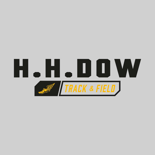 Midland Dow Chargers - Track &amp; Field - School Name with Track &amp; Field and Winged Shoe
