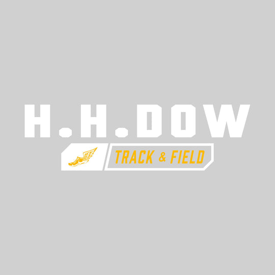 Midland Dow Chargers - Track &amp; Field - School Name with Track &amp; Field and Winged Shoe