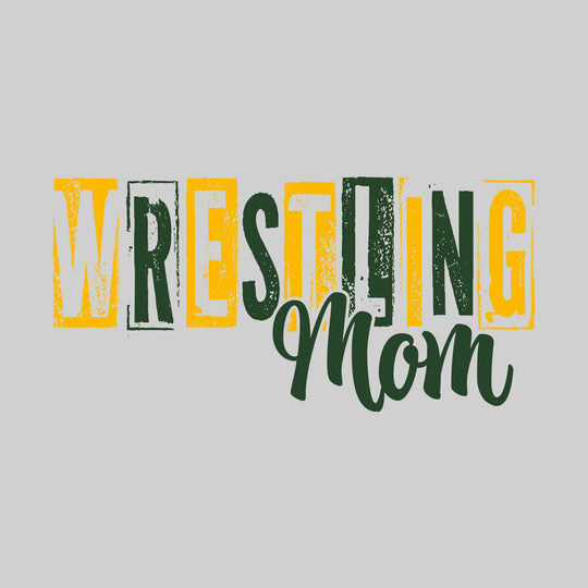 Midland Dow Chargers - Wrestling - Wrestling Mom - Eroded Stenciled Letters