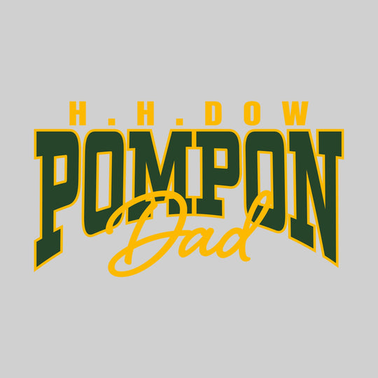 Midland Dow Chargers - Poms - HH Dow Pompon Dad - Arched Text