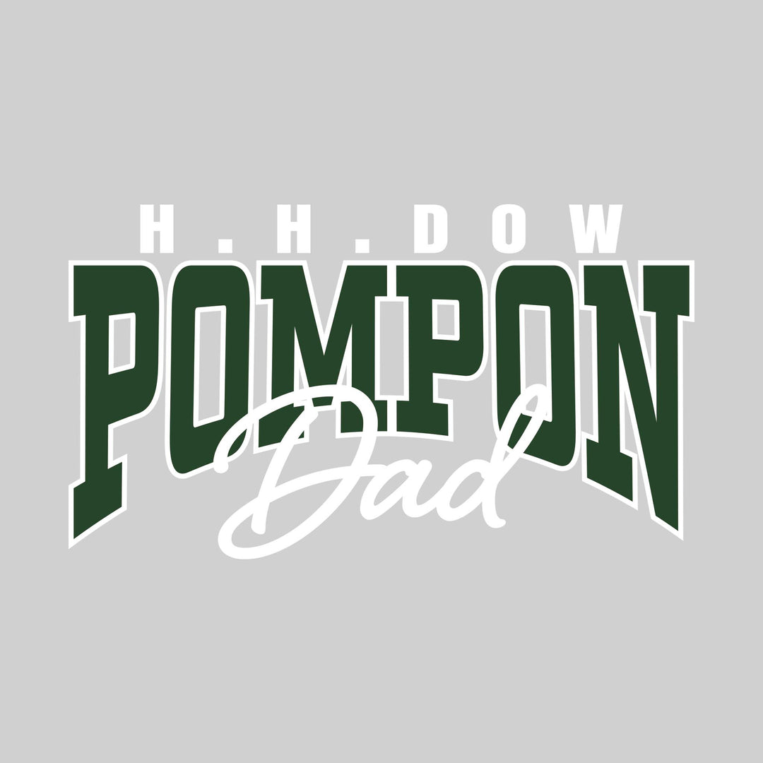Midland Dow Chargers - Poms - HH Dow Pompon Dad - Arched Text