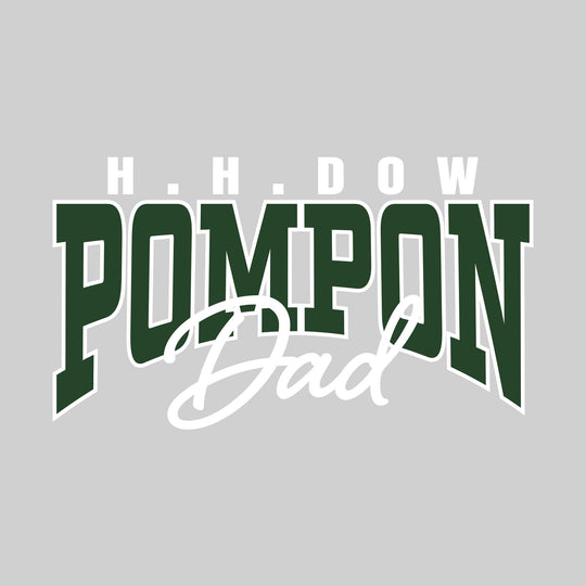 Midland Dow Chargers - Poms - HH Dow Pompon Dad - Arched Text