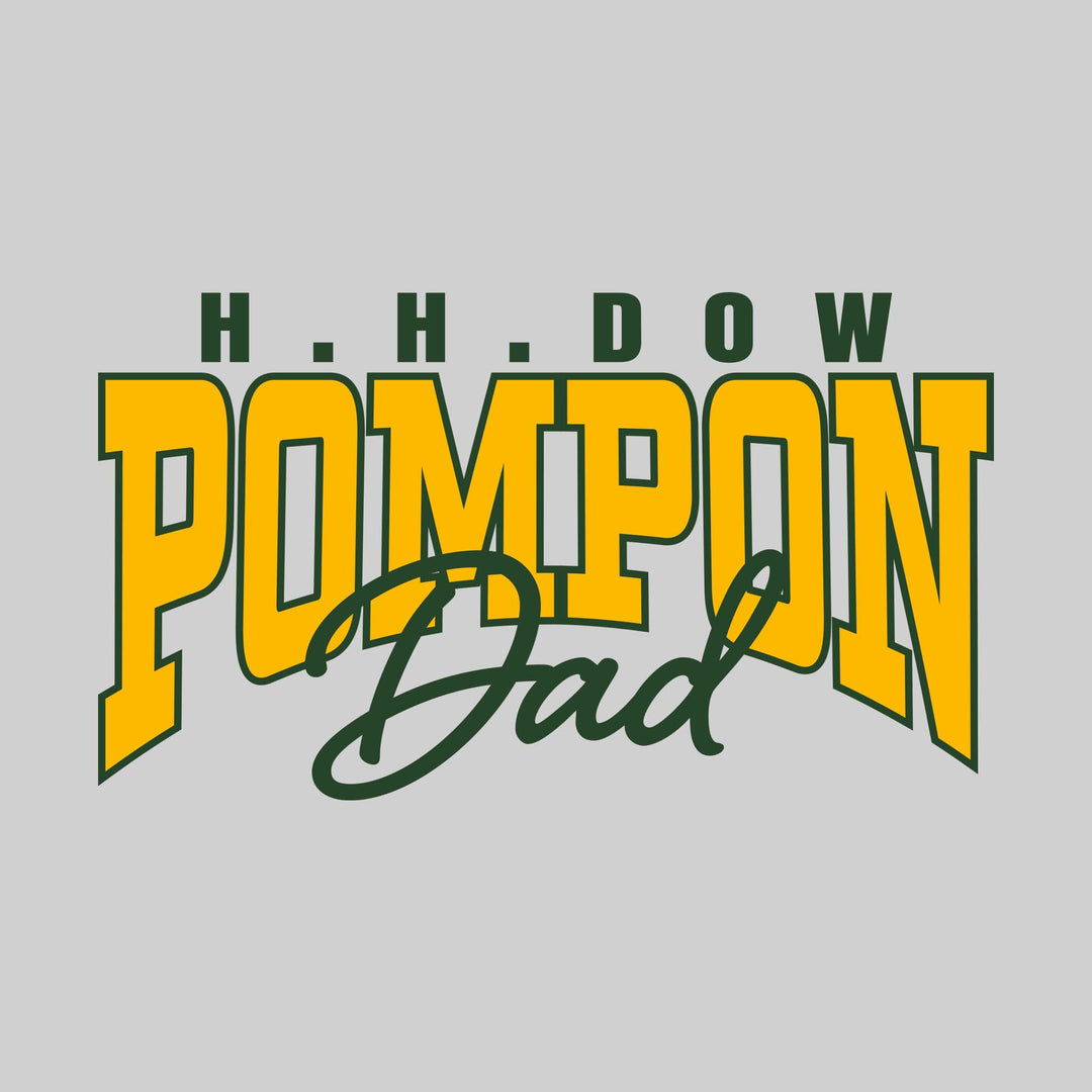 Midland Dow Chargers - Poms - HH Dow Pompon Dad - Arched Text