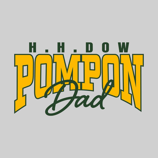 Midland Dow Chargers - Poms - HH Dow Pompon Dad - Arched Text