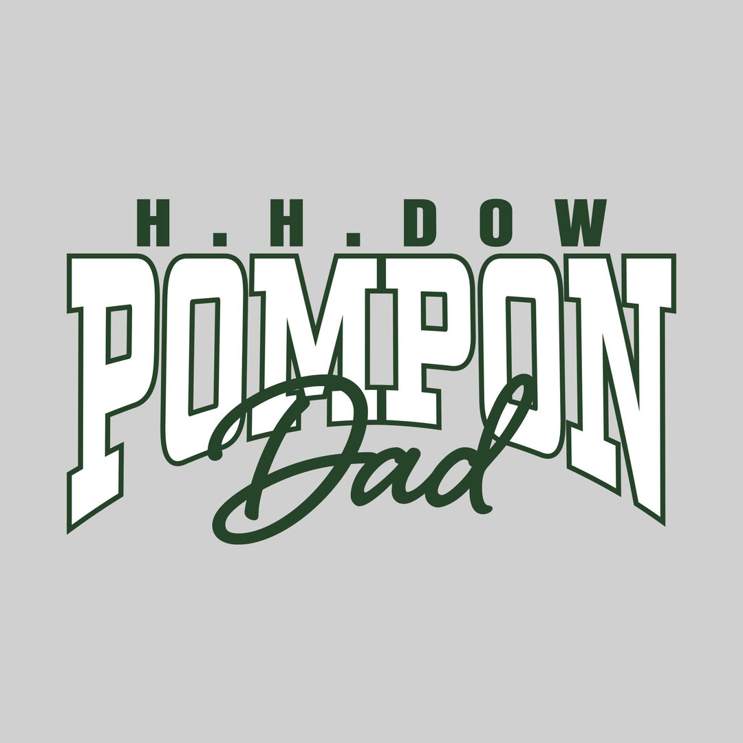Midland Dow Chargers - Poms - HH Dow Pompon Dad - Arched Text