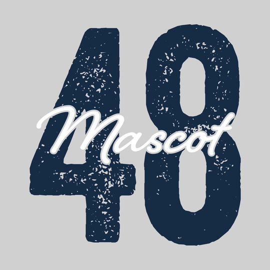 Spirit Wear - Oversized Number with Mascot and Optional Name