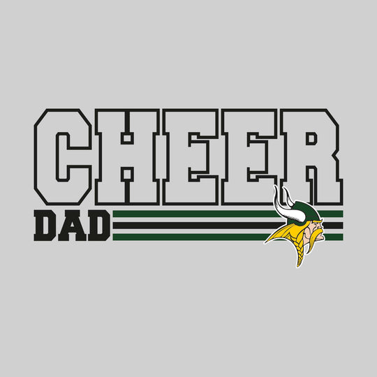 Northeast Middle School - Cheer - Cheer Dad - Outlined Cheer with Color Bars