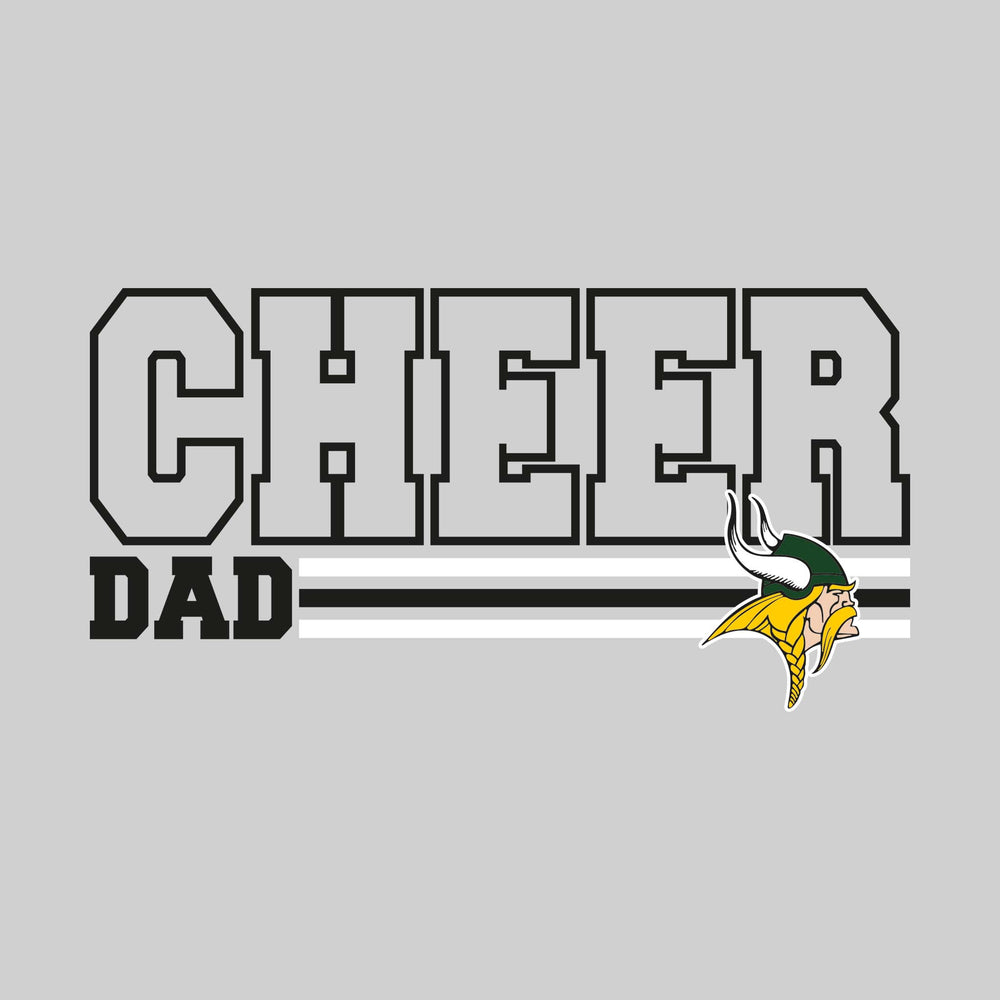 Northeast Middle School - Cheer - Cheer Dad - Outlined Cheer with Color Bars