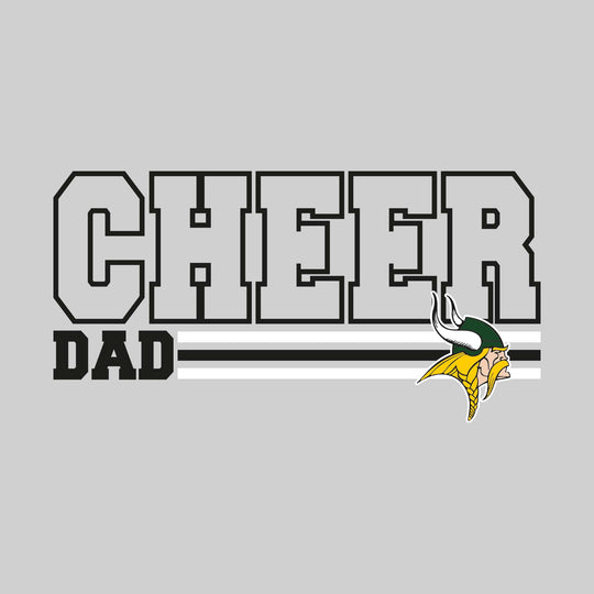 Northeast Middle School - Cheer - Cheer Dad - Outlined Cheer with Color Bars