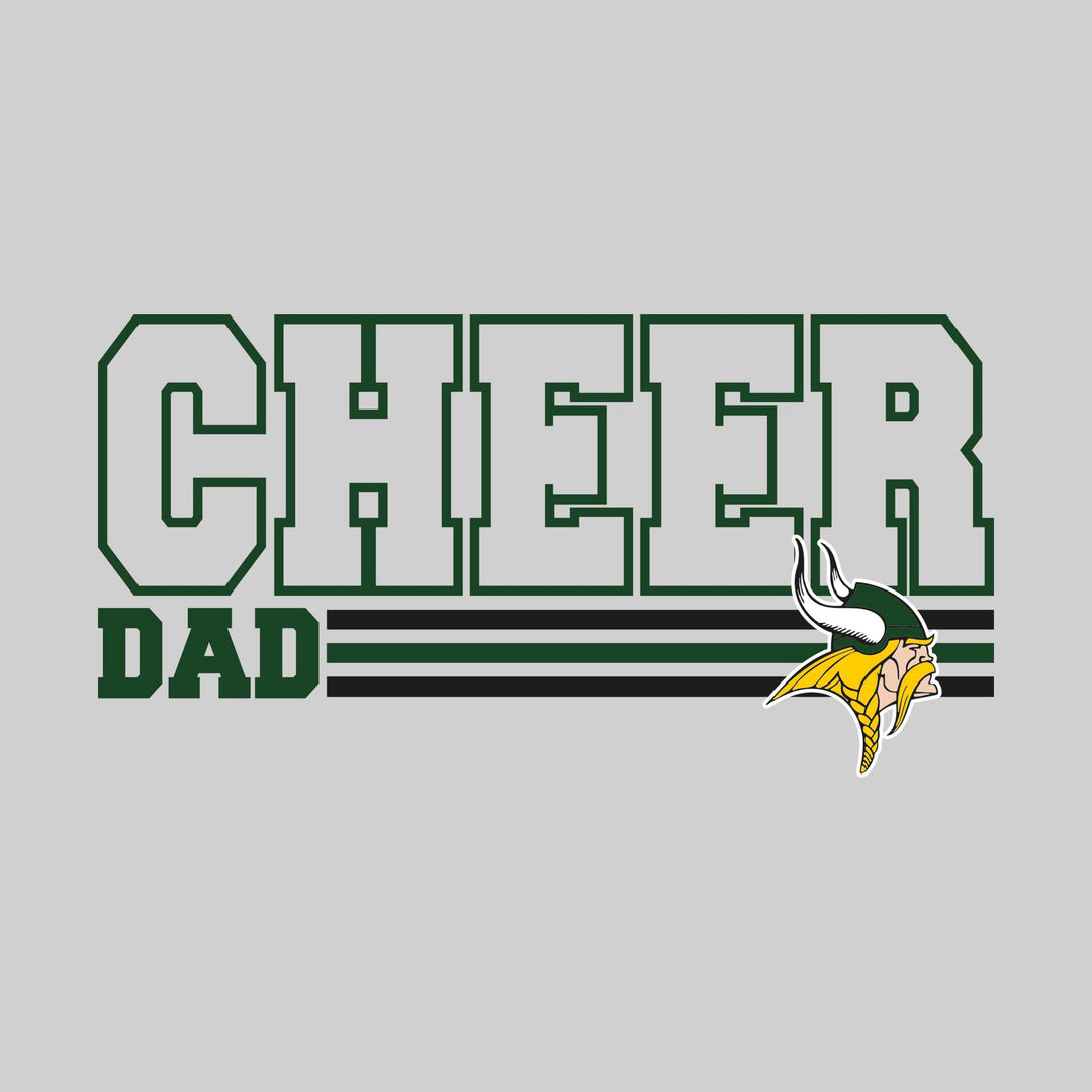 Northeast Middle School - Cheer - Cheer Dad - Outlined Cheer with Color Bars