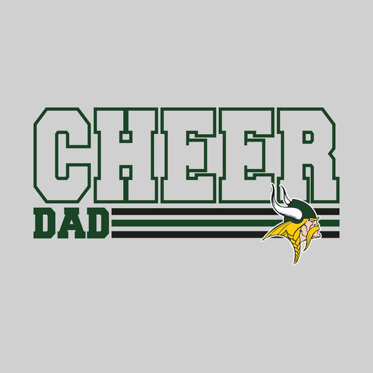 Northeast Middle School - Cheer - Cheer Dad - Outlined Cheer with Color Bars