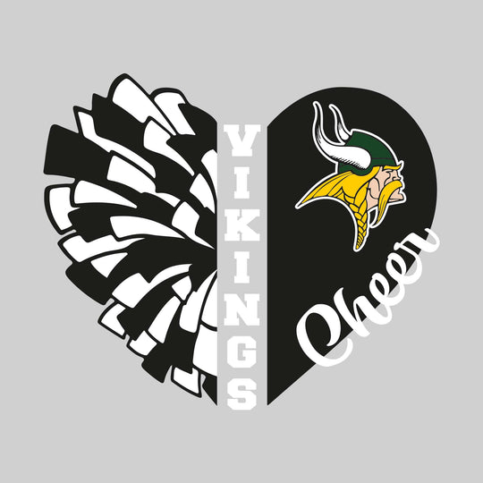 Northeast Middle School - Cheer - Cheer Heart with Mascot