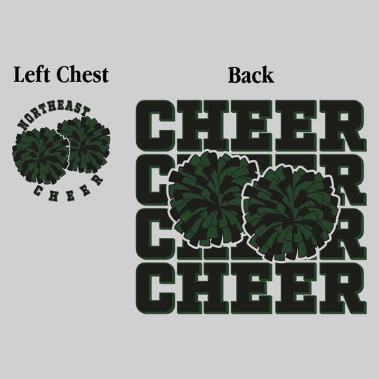 Northeast Middle School - Cheer - Cheer Repeated with Pompons