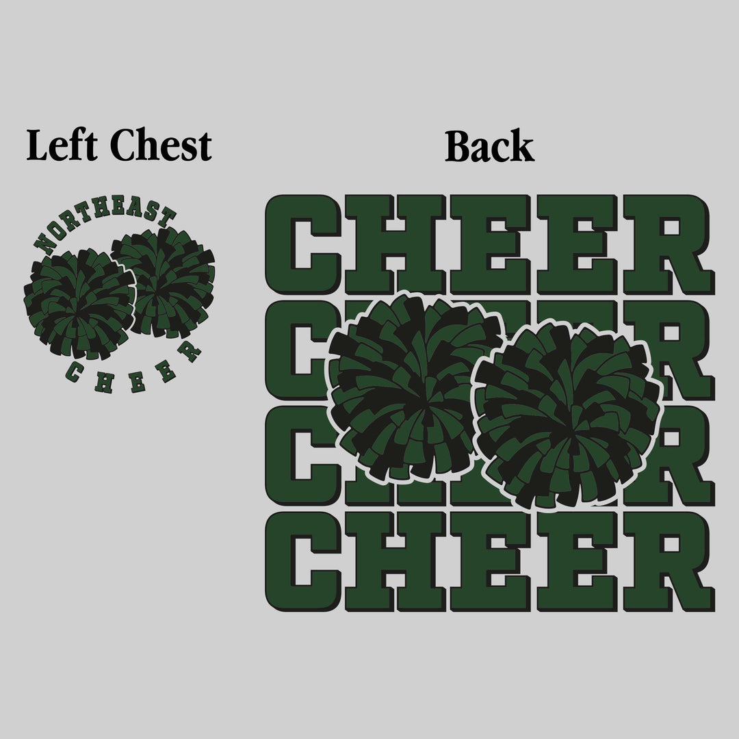 Northeast Middle School - Cheer - Cheer Repeated with Pompons