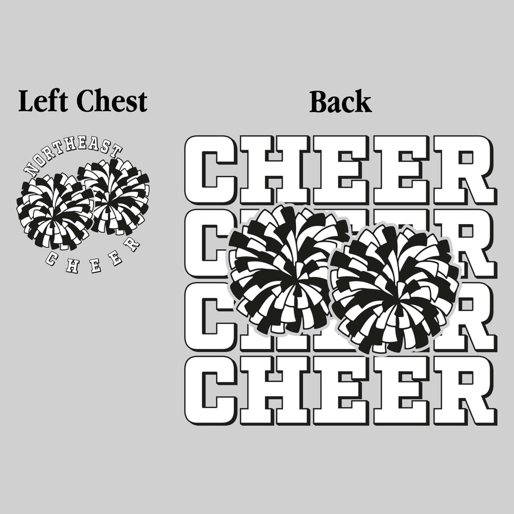 Northeast Middle School - Cheer - Cheer Repeated with Pompons