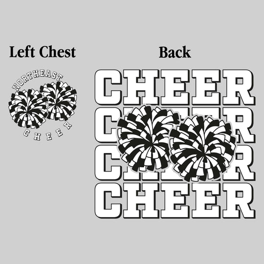 Northeast Middle School - Cheer - Cheer Repeated with Pompons