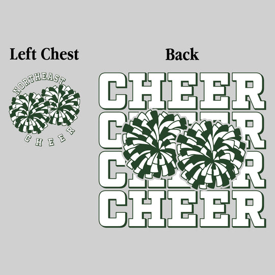 Northeast Middle School - Cheer - Cheer Repeated with Pompons