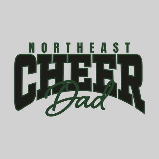 Northeast Middle School - Cheer - Northeast Cheer Dad - Arched Text