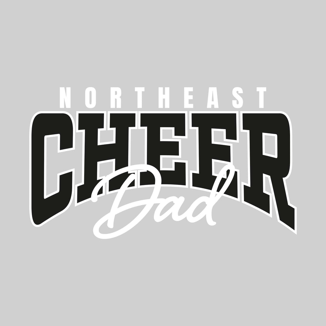 Northeast Middle School - Cheer - Northeast Cheer Dad - Arched Text