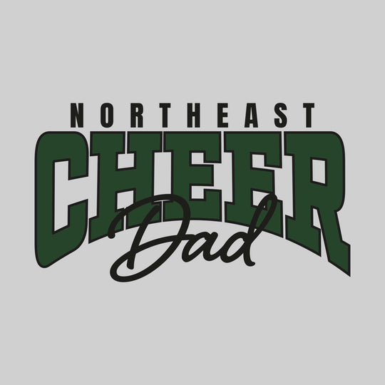 Northeast Middle School - Cheer - Northeast Cheer Dad - Arched Text