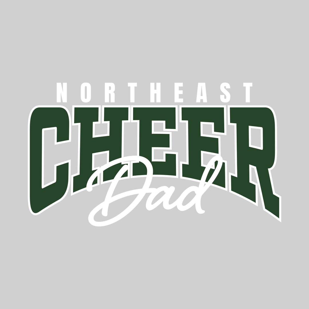 Northeast Middle School - Cheer - Northeast Cheer Dad - Arched Text