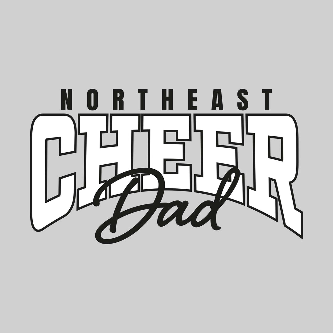 Northeast Middle School - Cheer - Northeast Cheer Dad - Arched Text