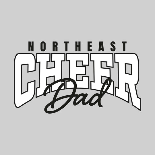 Northeast Middle School - Cheer - Northeast Cheer Dad - Arched Text