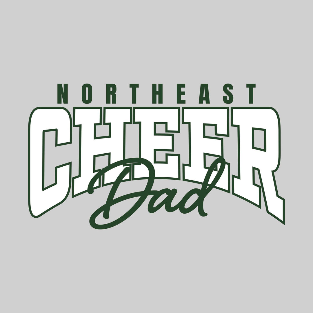 Northeast Middle School - Cheer - Northeast Cheer Dad - Arched Text