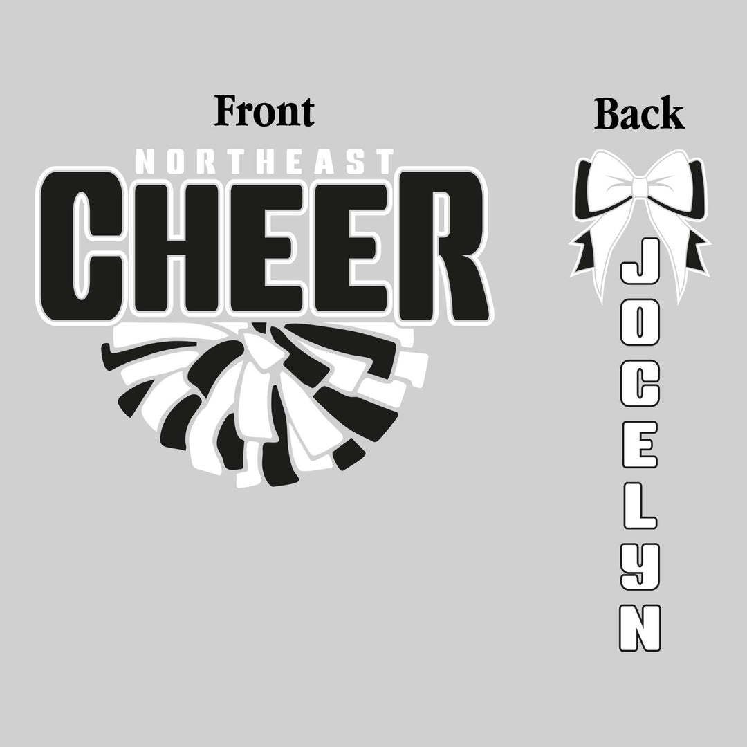 Northeast Middle School - Cheer - Northeast Pompon with Half Pom