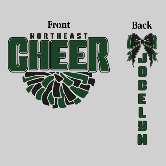 Northeast Middle School - Cheer - Northeast Pompon with Half Pom