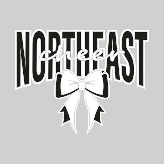 Northeast Middle School - Cheer - Northeast with Cursive Pompon and Bow