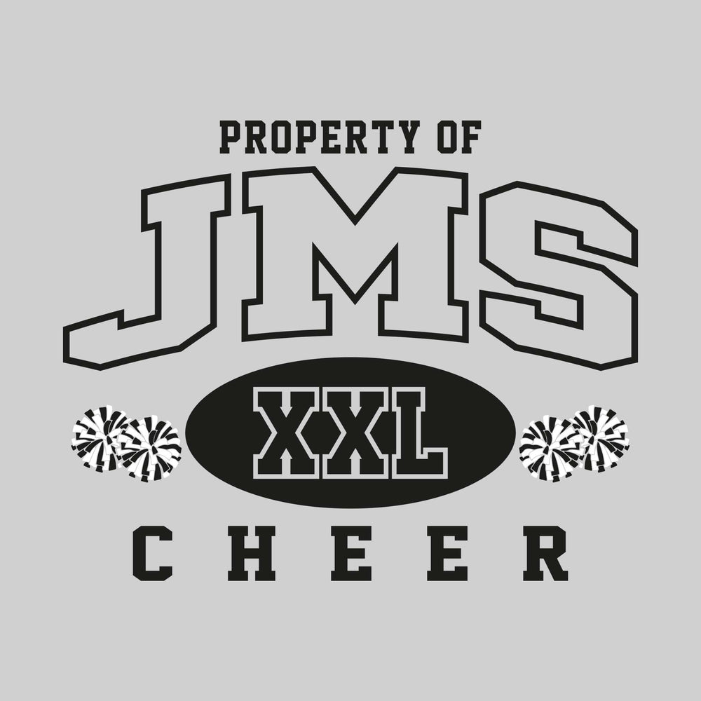 Jefferson Middle School - Cheer - Property of JMS Cheer - XXL with Poms