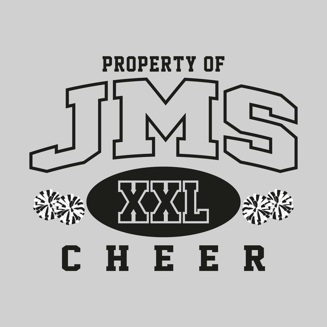 Jefferson Middle School - Cheer - Property of JMS Cheer - XXL with Poms