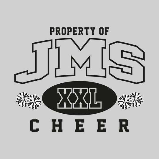 Jefferson Middle School - Cheer - Property of JMS Cheer - XXL with Poms