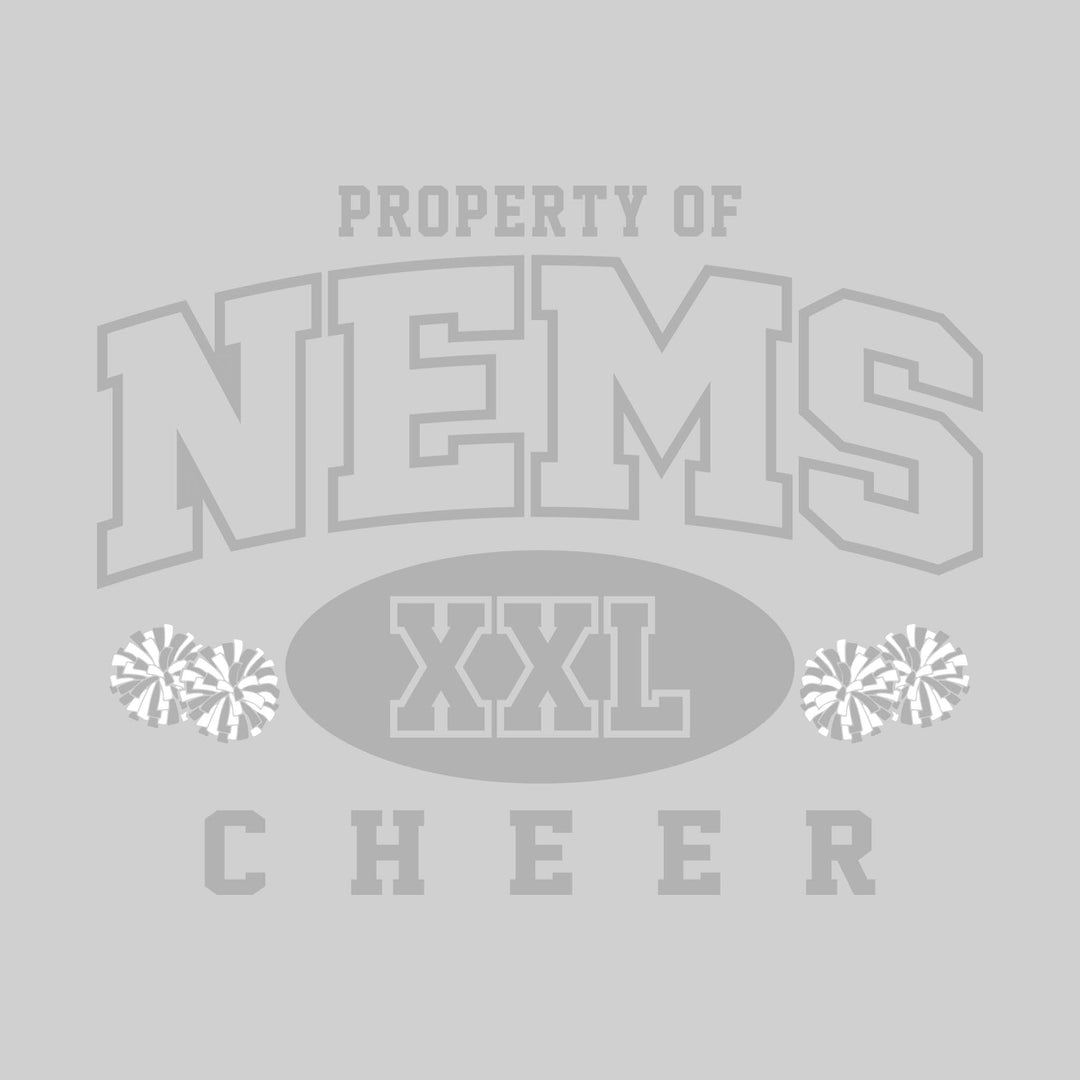 Northeast Middle School - Cheer - Property of NEMS Cheer - XXL with Poms