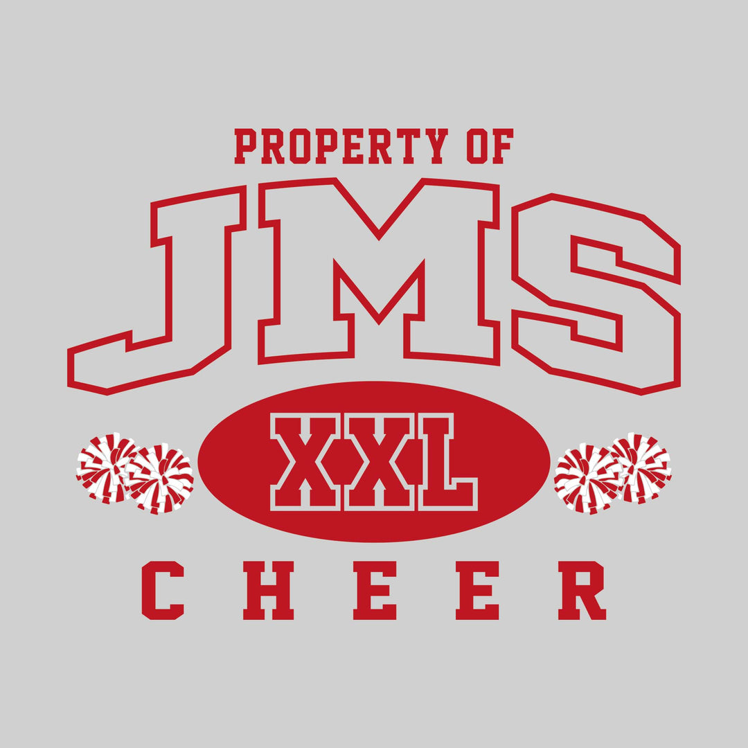 Jefferson Middle School - Cheer - Property of JMS Cheer - XXL with Poms